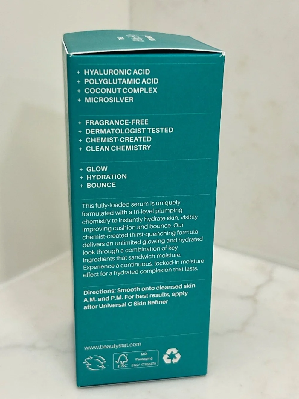 NIB BeautyStat Triple-Plump Coconut Serum Full Size 1 fl‎ oz